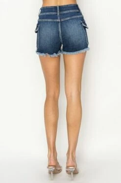 RISEN Raw Hem Denim Shorts With Pockets -Little Loom Store 004bba70 ad37 48f6 b72d db4c944dcaa9 Min