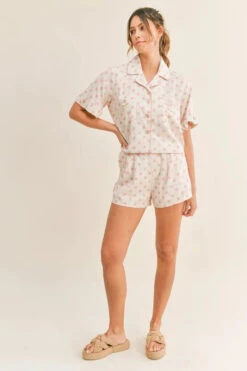 MABLE Polka Dot Collar Crop Top And Short Lounge Set 12 MABLE Polka Dot Collar Crop Top And Short Lounge Set -Little Loom Store 023effd142374e5b879b070e3d57a7d7 Max Origin