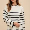 Annie Wear Side Slit Striped Round Neck Sweater 2 Annie Wear Side Slit Striped Round Neck Sweater -Little Loom Store 0493ddfb 1861 4c0a a160 7ee8073f385a Max