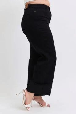 Judy Blue Full Size High Waist Reto Wide Leg W/ Cuff Plus Size -Little Loom Store 071a6bd7 8846 48c9 9835 e141b36df7ee Max Origin