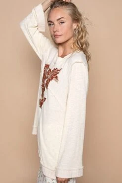 POL Embroidered Round Neck Long Sleeve Knit Top -Little Loom Store 0829b09b db0d 4da3 aabc 96b7b493cf04 Max