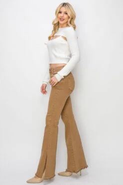 RISEN Bailey Full Size High Waist Side Slit Flare Jeans -Little Loom Store 09ed80fb ec4a 4175 938a 924cb48b284a Max