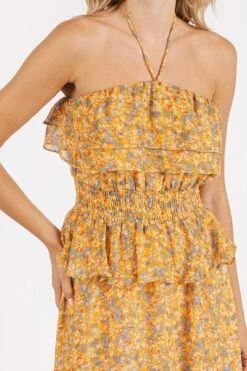 Mittoshop Ruffled Smocked Floral Halter Neck Maxi Dress -Little Loom Store 0a417077 9a29 45e3 b6f9 b049726ab720 Min