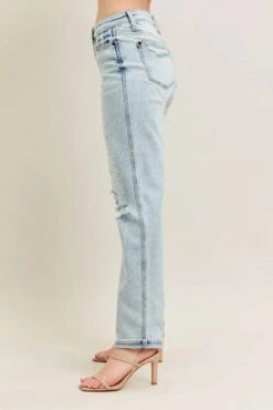 Judy Blue Full Size Mr Repair Stitch Detail Destroy Single Cuff Bf Jeans Plus Size -Little Loom Store 0ace83f194704d2e9d64a5e6d0ce1bc8 Max Origin