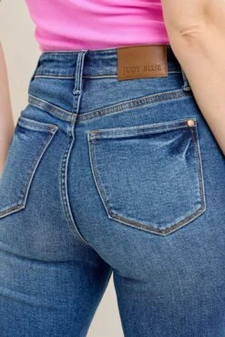 Judy Blue Full Size Hw Vintage Wash Release Hem Kick Flare Jeans Plus Size -Little Loom Store 0e128e96fe6d404386b95ae0313003f6 Max Origin