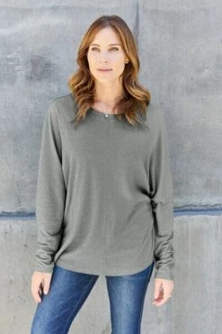 Double Take Full Size Round Neck Long Sleeve Top -Little Loom Store 0e761276 c1d9 4299 9cb6 c812c4621f55 Min