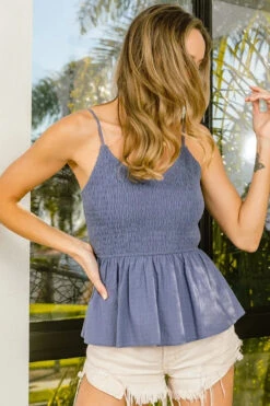 BiBi Eyelet Woven Sleeveless Elasticized Top -Little Loom Store 0fd519760513484e8e1c51e6f1189011 Max Origin