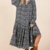 Mittoshop Printed Tie Neck Flounce Sleeve Midi Dress -Little Loom Store 1072742f a2fe 49de b828 509842e8f21c Min