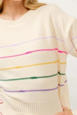 And The Why Multi Striped Pullover Sweater Top -Little Loom Store 111edbf7341e46258cf4fe73d6b1d82c Max Origin