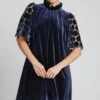 Umgee Dotted Lace Half Sleeve Mock Neck Back Tie Velvet Dress -Little Loom Store 15f2492a 84e8 4368 b19c bc81314d4598 Max