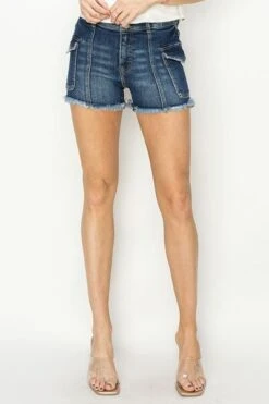 RISEN Raw Hem Denim Shorts With Pockets -Little Loom Store 161f6583 ac32 4dc3 b969 ac445be25b32 Min