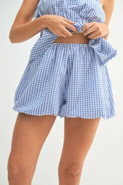 MABLE Gingham Tube Top And Shorts Set -Little Loom Store 172e9f9ad10b4855867b6e10c8440fdb Max Origin