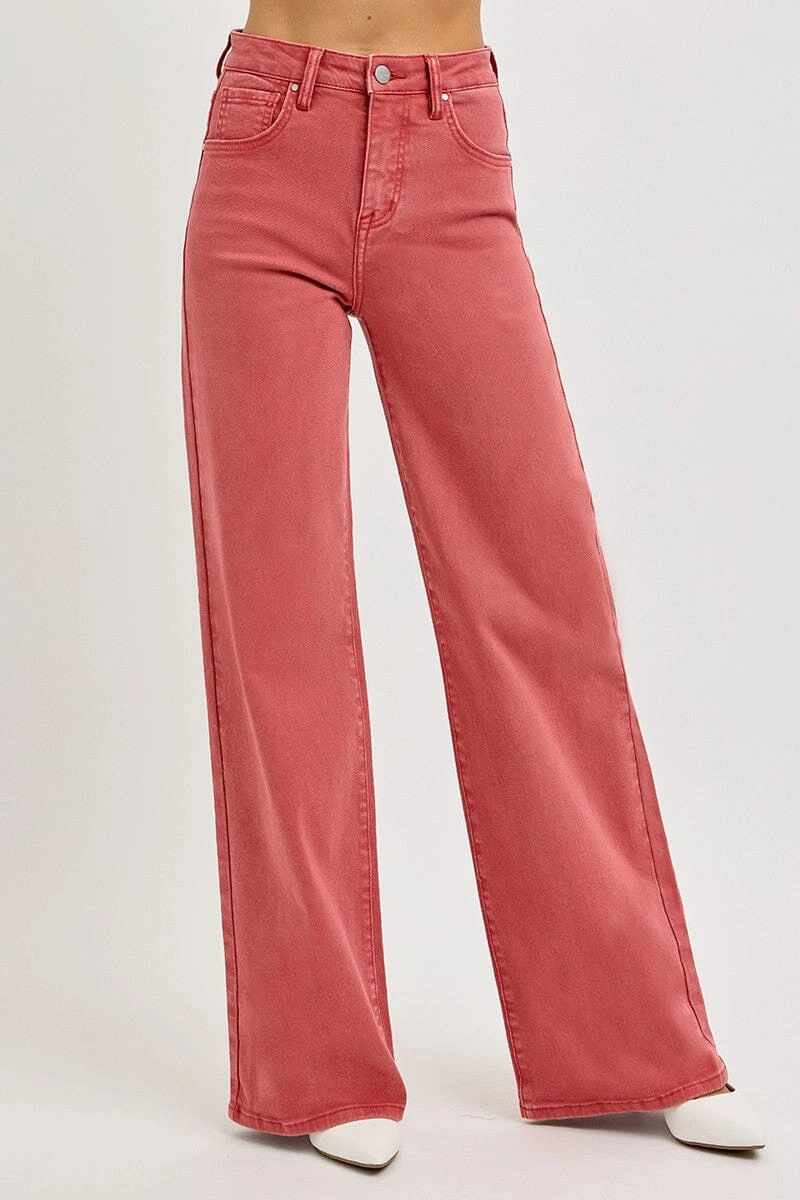 RISEN Full Size High Rise Tummy Control Wide Leg Jeans 7 RISEN Full Size High Rise Tummy Control Wide Leg Jeans - Image 5