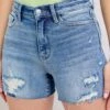 Judy Blue Full Size High Waist Denim Shorts W/stitch Over Destroy Detail Plus Size 2 Judy Blue Full Size High Waist Denim Shorts W/stitch Over Destroy Detail Plus Size -Little Loom Store 17ffbe0bbfbd4f9ba3806ae9645b53f0 Max Origin