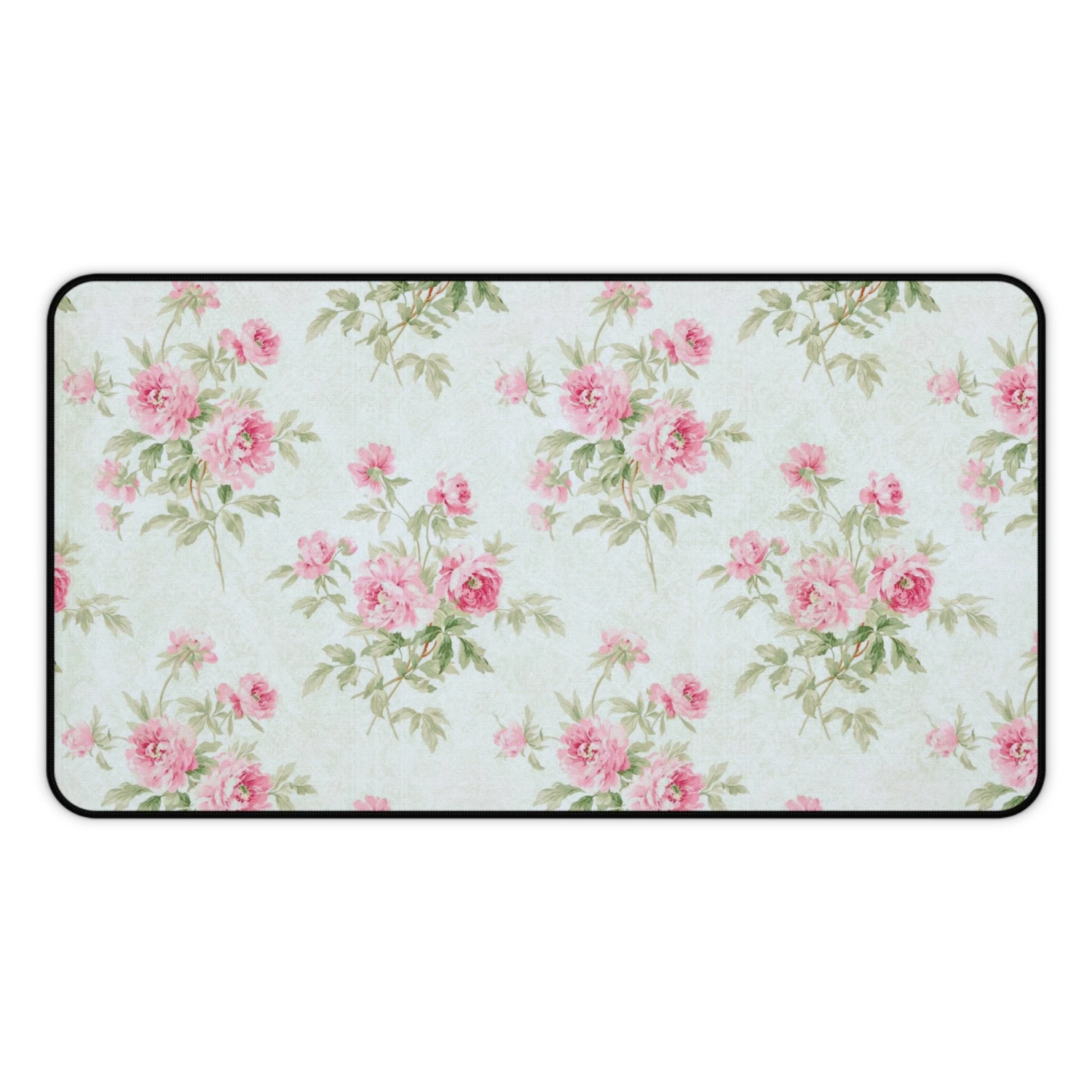 Floral Desk Mat - Elegant Vintage Rose Design For Home Office Decor 3 Floral Desk Mat - Elegant Vintage Rose Design For Home Office Decor - Image 2