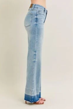 Judy Blue Full Size Mr Release Hem Wide Leg Jeans Plus Size 23 Judy Blue Full Size Mr Release Hem Wide Leg Jeans Plus Size -Little Loom Store 198b68788aa143dfb25feb3841888d32 Max Origin