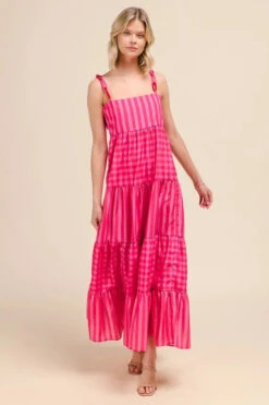 SO ME Stripe Tiered Maxi Dress With Colorful Chain Strap -Little Loom Store 1c1b519f78574a68b5b07d3a2c664807 Max Origin