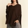 Davi & Dani High-Low Side Slit Batwing Sleeve Top -Little Loom Store 1e0a050d 70f4 40cb 8a9f 6c1d138bda06 Max