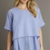Umgee Full Size Eyelet Layered Short Sleeve Blouse Plus Size -Little Loom Store 1f28e824 e0fa 40c8 a8bd ad8201adc469 Min