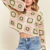 ADORA Multicolor Crochet Crop Top 1 ADORA Multicolor Crochet Crop Top -Little Loom Store 20fe32399f4444e183fb2bdcbc7518b9 Max Origin