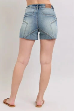 Judy Blue High Waist Star Seam Detail Denim Shorts 14 Judy Blue High Waist Star Seam Detail Denim Shorts -Little Loom Store 216f36fbcb5d47cead15f0e9a1296892 Max Origin