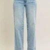 Judy Blue Full Size Mr Release Hem Wide Leg Jeans Plus Size