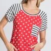 Heimish Full Size Star & Striped Round Neck Short Sleeve T-Shirt Plus Size