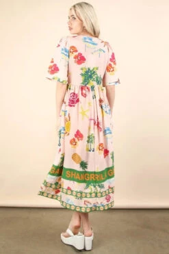 VERY J Button Down Printed Midi Dress -Little Loom Store 25692628716046938fa946a64760aa5e Max Origin