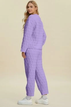 Double Take Full Size Texture Round Neck Long Sleeve Top And Pants Set -Little Loom Store 26ecc5a6 af96 48c2 8ee6 15df7dcefa2f Max