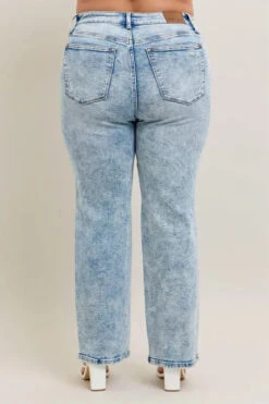 Judy Blue Full Size Hw Mineral Wash Destroy 90's Straight Jeans Plus Size -Little Loom Store 287cb937 5c78 492d 9e3b 02eedc8b3e2e Max Origin