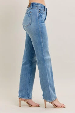 Judy Blue Full Size Tummy Control Vintage Wash Straight Jeans Plus Size -Little Loom Store 2907940b 48cc 4c9f 81fe f157deefb4a7 Max