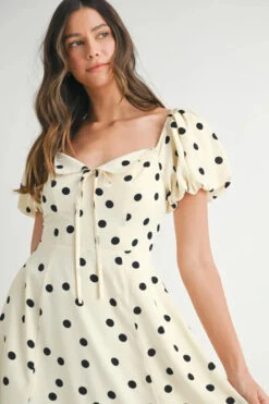 MABLE Polka Dot Puff Sleeve Midi Dress -Little Loom Store 2b7547579edd4d7cb9db54bad355f2c6 Max Origin