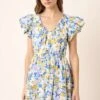 Mittoshop Floral V-Neck Cap Sleeve Mini Dress -Little Loom Store 2bad6237 850e 425e ac6b cb699b761dbc Min