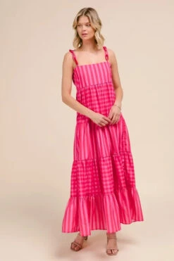 SO ME Stripe Tiered Maxi Dress With Colorful Chain Strap -Little Loom Store 2d428e0fc3684886b0bec08b60702e5a Max Origin