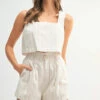 MABLE Square Neck Crop Top And Shorts Set -Little Loom Store 2d64f59499a449e7968b01efda6ae3aa Max Origin