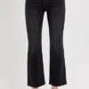 RISEN Tummy Control Mid Rise Crop Straight Jeans