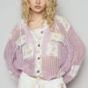 POL Vintage Washed Crochet Hoodie Jacket With Patchwork -Little Loom Store 2f3032c3b302456590f86c953f9a7325 Max Origin