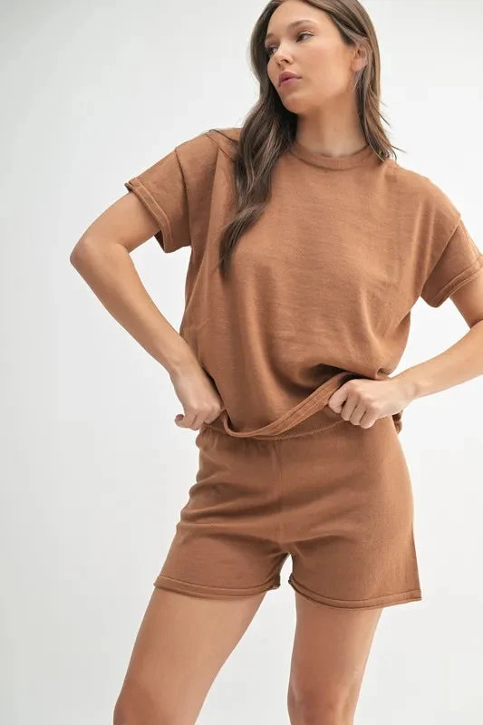 MONO B Easy Breezy Top And Shorts Sweater Set 6 MONO B Easy Breezy Top And Shorts Sweater Set - Image 4