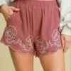 Umgee Full Size Linen Blend Shorts With Floral Embroidered Details Plus Size -Little Loom Store 2f78d24a 0dbe 4011 adf4 6db21a924073 Min