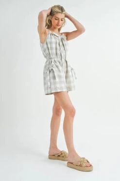 MABLE Plaid Sleeveless Button Down Romper -Little Loom Store 2fc4c90489a64db2a6ece32c94373117 Max Origin