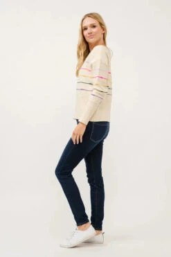 And The Why Multi Striped Pullover Sweater Top -Little Loom Store 2fff157213674b7c84e45e2746fc9bf1 Max Origin