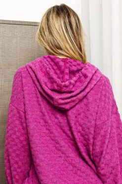 BiBi Brushed Checker Drawstring Long Sleeve Hoodie -Little Loom Store 30413328 d55a 40a9 946d 06b50994cfb5 Max