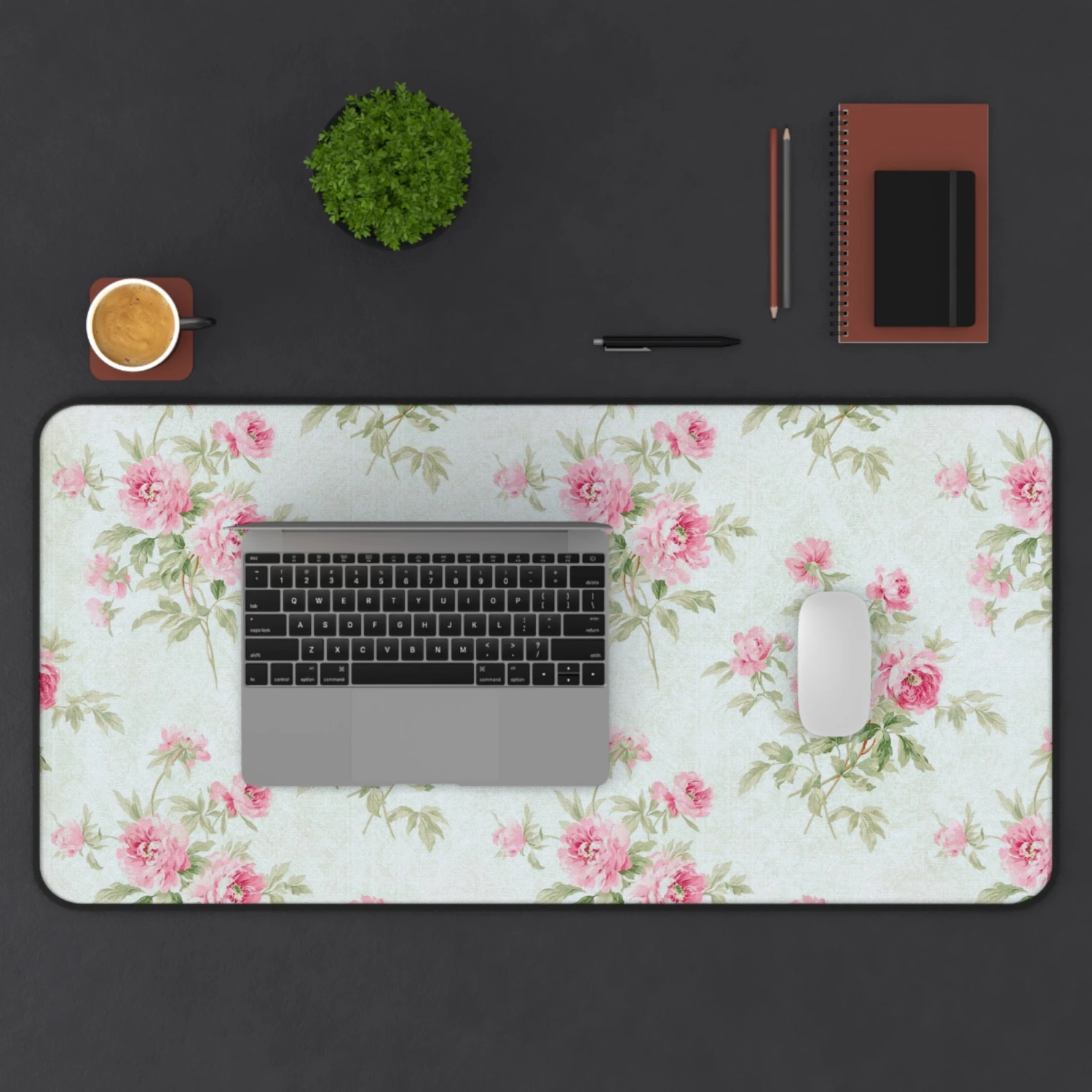 Floral Desk Mat - Elegant Vintage Rose Design For Home Office Decor 12 Floral Desk Mat - Elegant Vintage Rose Design For Home Office Decor - Image 11