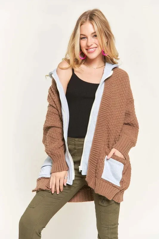 ADORA Zip Up Sweater Hoodie Jacket 4 ADORA Zip Up Sweater Hoodie Jacket - Image 2