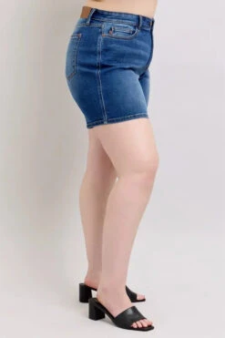 Judy Blue Full Size 2 Button Mid Length Dad Denim Shorts Plus Size -Little Loom Store 33bef55f 0f99 4162 a9bb e67a934a213a Max Origin