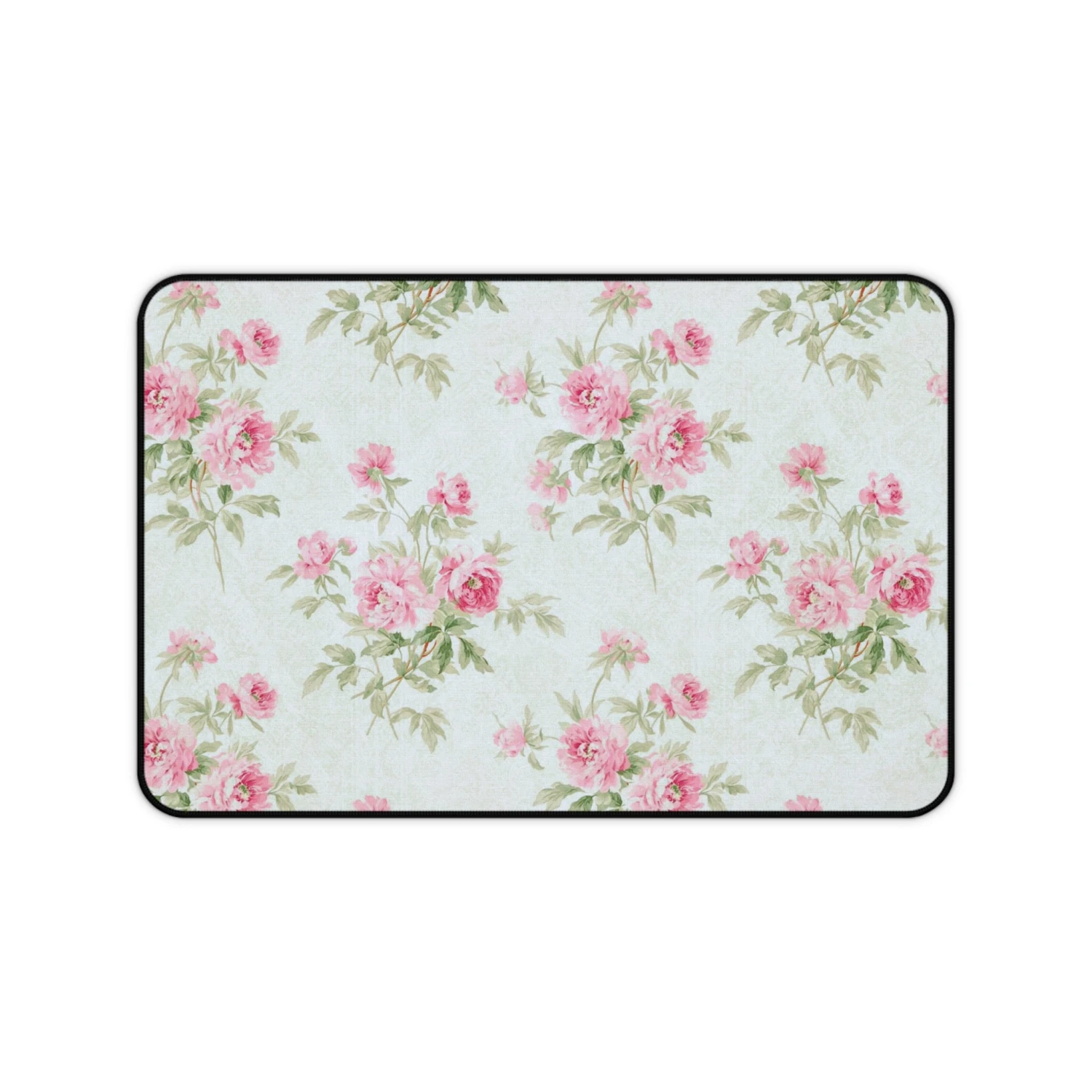 Floral Desk Mat - Elegant Vintage Rose Design For Home Office Decor 2 Floral Desk Mat - Elegant Vintage Rose Design For Home Office Decor