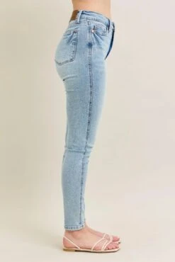 Judy Blue Full Size Mr Tummy Control Vintage Wash Skinny Jeans Plus Size 13 Judy Blue Full Size Mr Tummy Control Vintage Wash Skinny Jeans Plus Size -Little Loom Store 36a8beddddd042569e04135985cc6a8a Max Origin