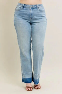 Judy Blue Full Size Mr Release Hem Wide Leg Jeans Plus Size 26 Judy Blue Full Size Mr Release Hem Wide Leg Jeans Plus Size -Little Loom Store 37c7cf14 a2da 4cf2 8f71 791bb7089537 Max Origin
