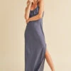 Aemi + Co Ruched Side Slit Cutout Back Maxi Cami Dress -Little Loom Store 3940a2a7 feff 4b00 a08e a13b67ffdc64 Max
