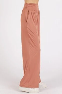 Mittoshop Stretch Banded Waist Wide Leg Pants With Pockets -Little Loom Store 39e7866b 03c2 44b7 8174 c80d2693992a Min
